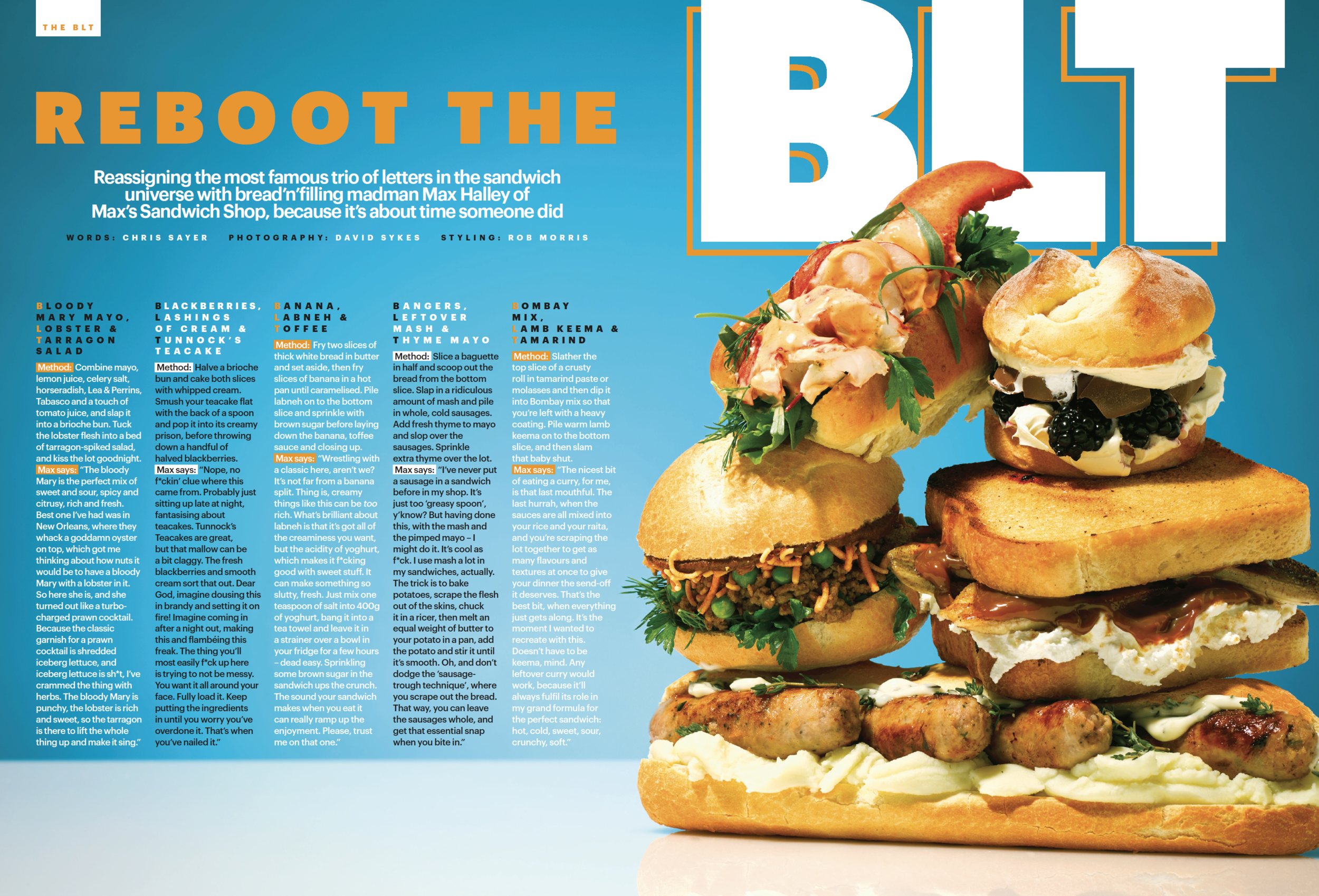 BLT for ShortList Magazine