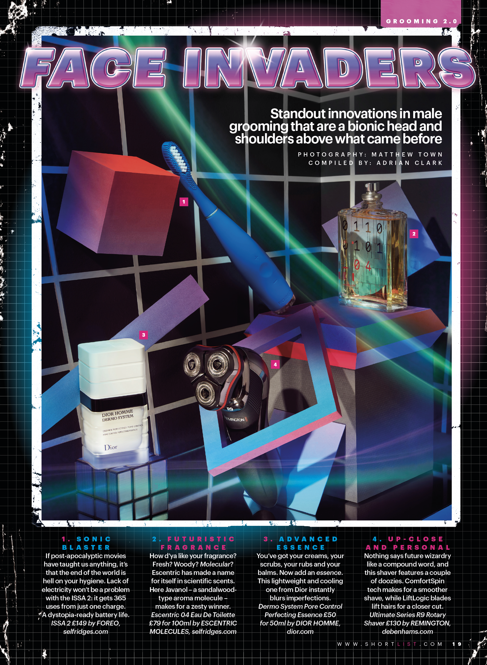 Face Invaders for ShortList Magazine