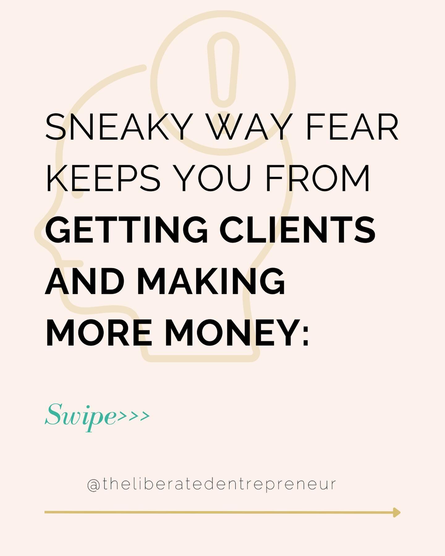 The amazing clients you want to work with are on the other side of fear. ⚡️
 It takes both outer and INNER WORK to get what you want.💕

Do you agree? I&rsquo;d love to hear below ⬇️

.
.
.
.
.
.
.
#servicebasedentrepreneur #coachingcommunity #selfho