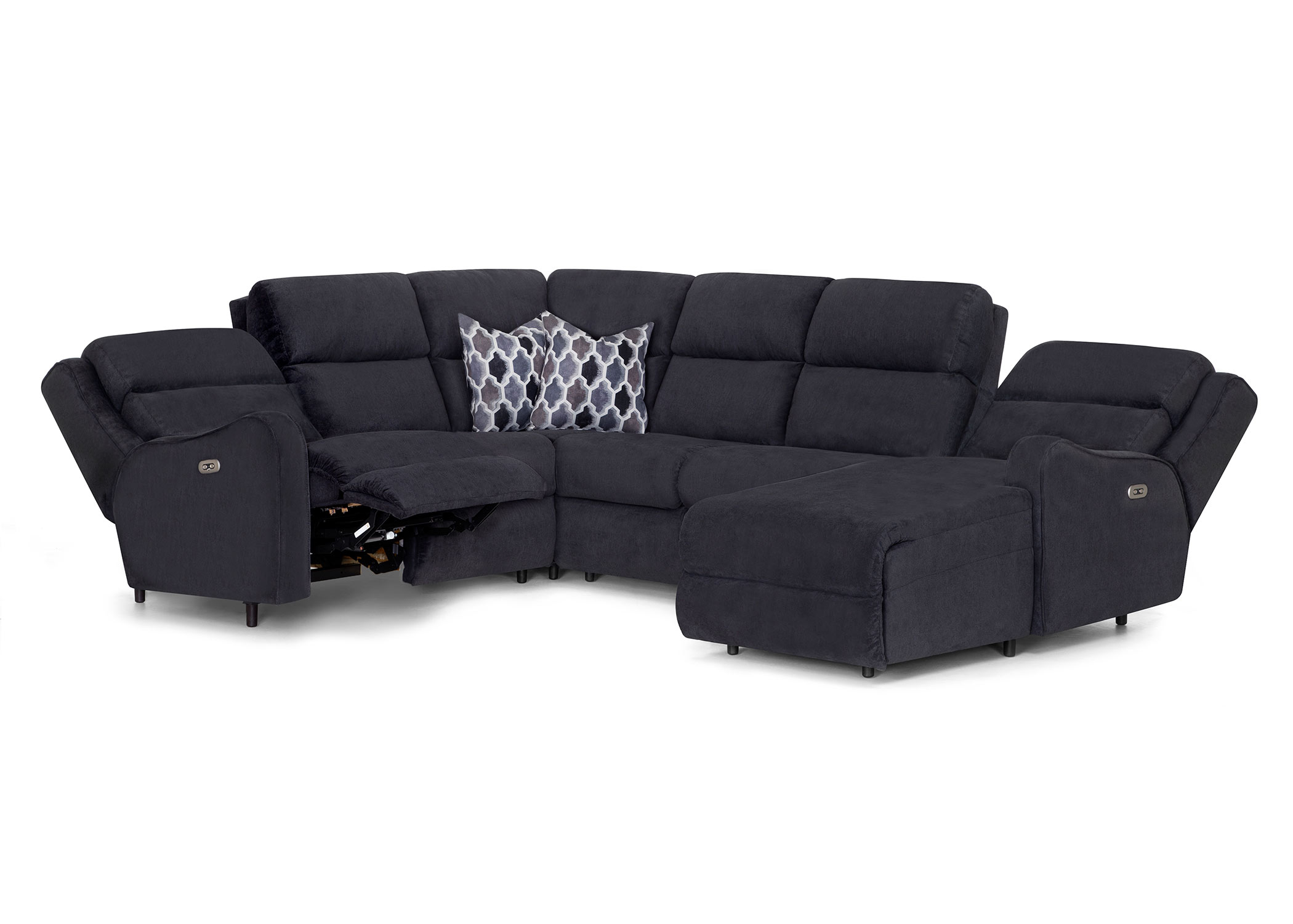  560 Theory Sectional w/ -96 RSF Chaise - Open 