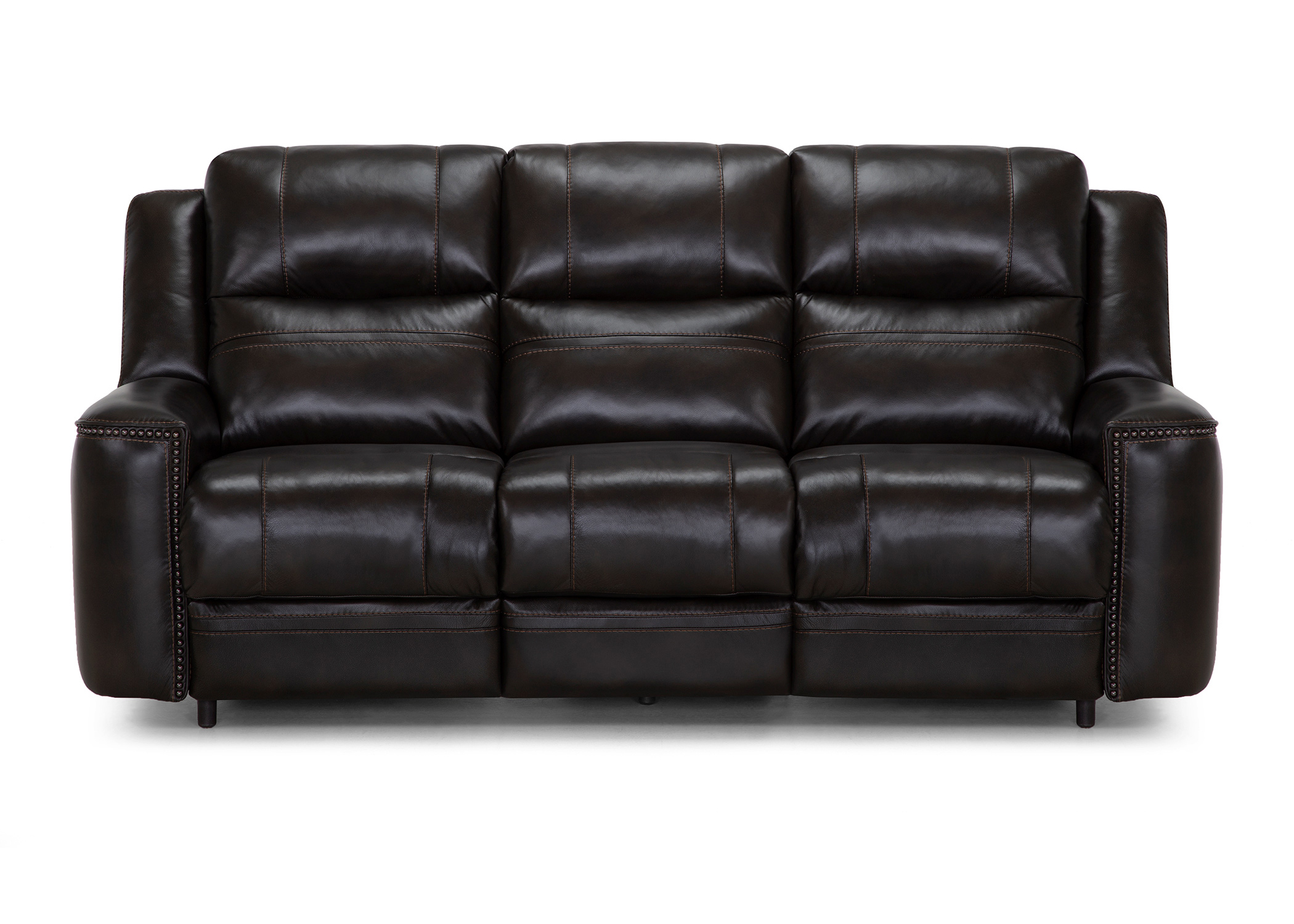  76345 Dual Power Reclining Sofa - Front View 