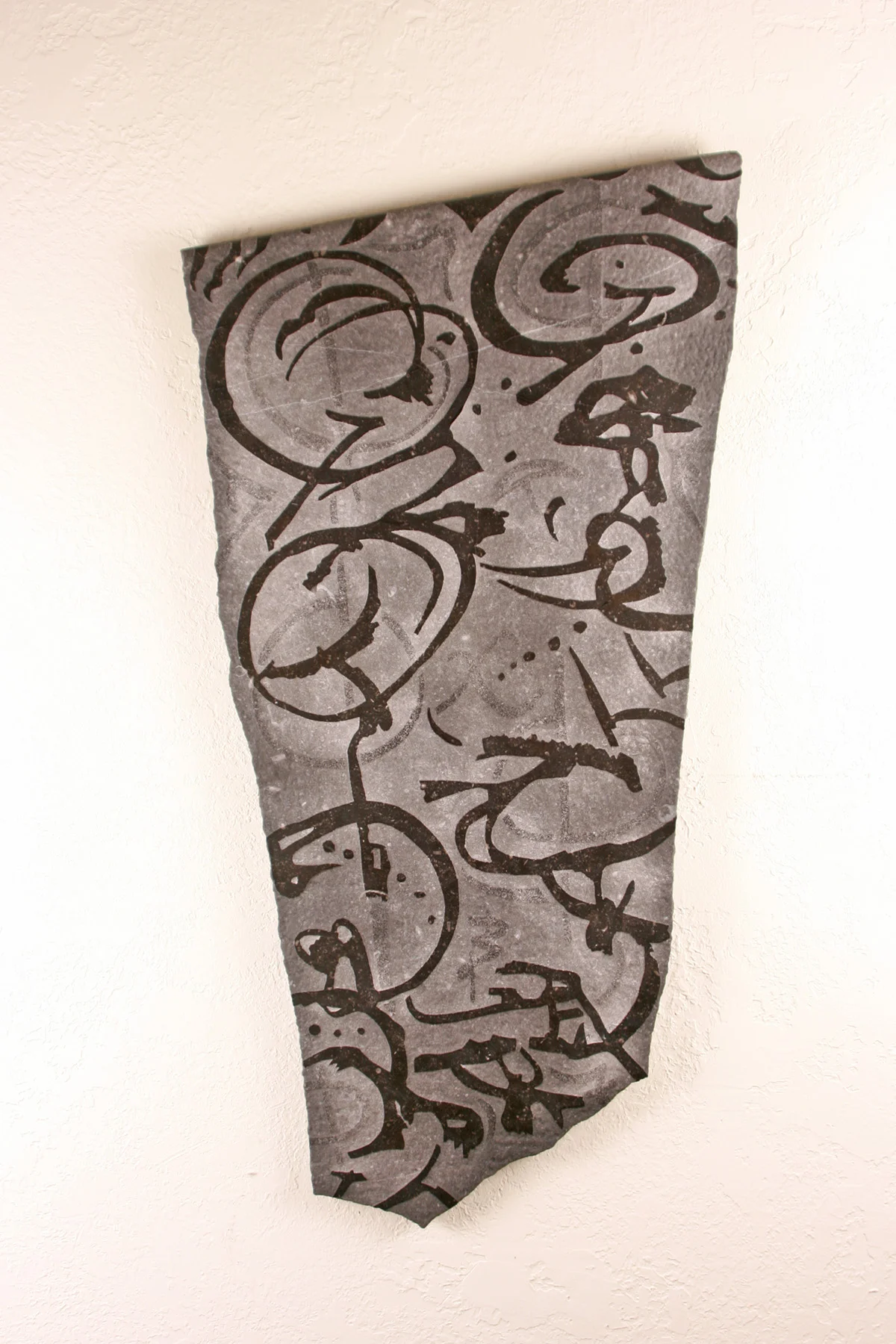 SPIRAL CURVE – ‘Hunter Kirkland Show Title’, Monterrey Marble
