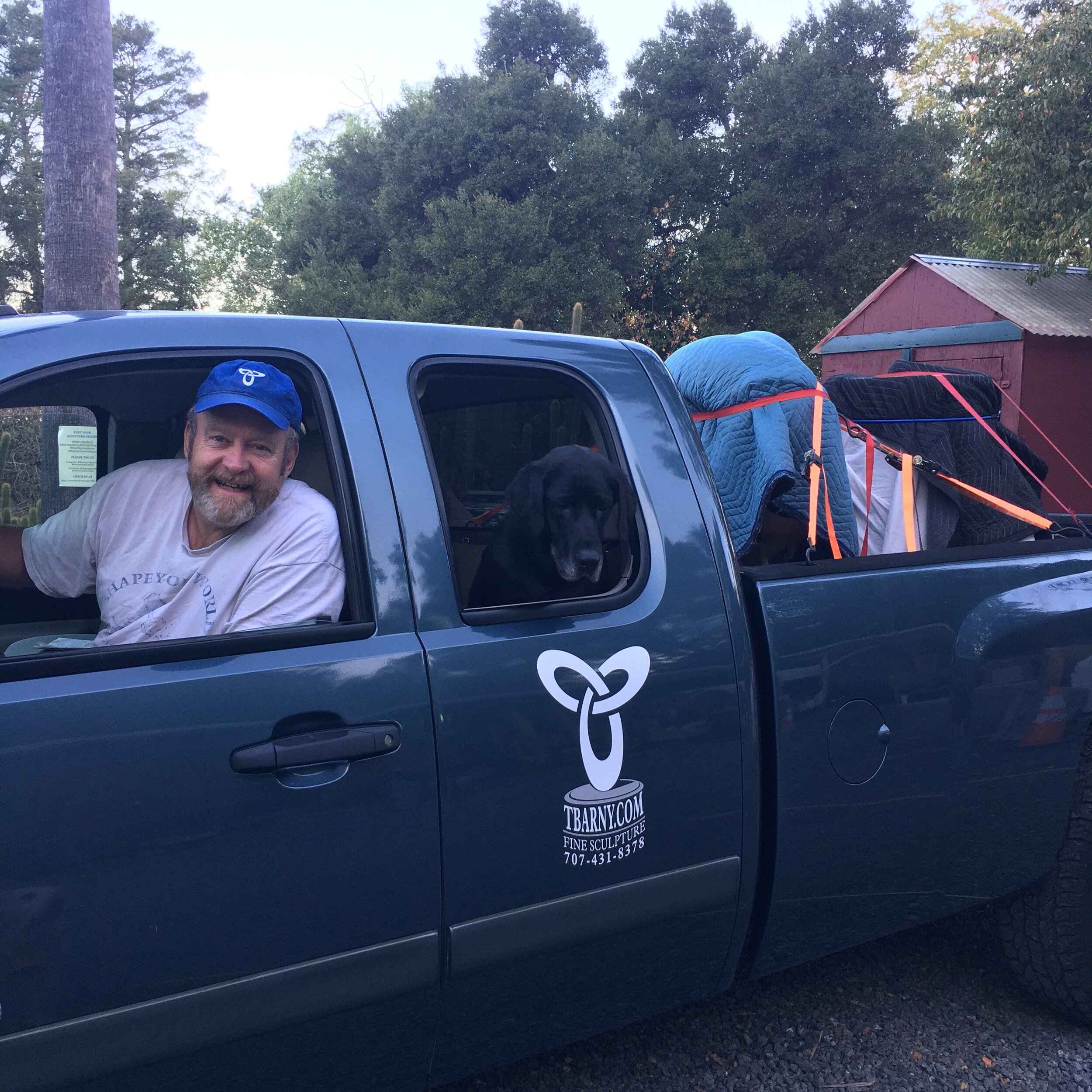  T Barny and Sander all packed up and on their way to Silicon Valley 