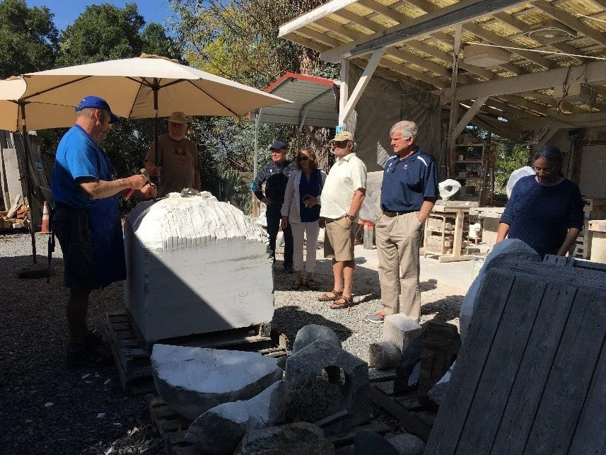  T Barny giving a tour of his studio 