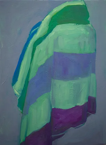Beach Towel 2, oil on board, 30” x 22”, 2018