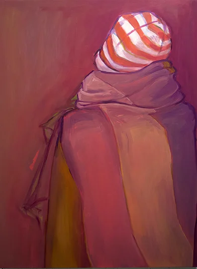 The Cat in the Hat Does Winter, oil on board, 48” x 36”, 2019