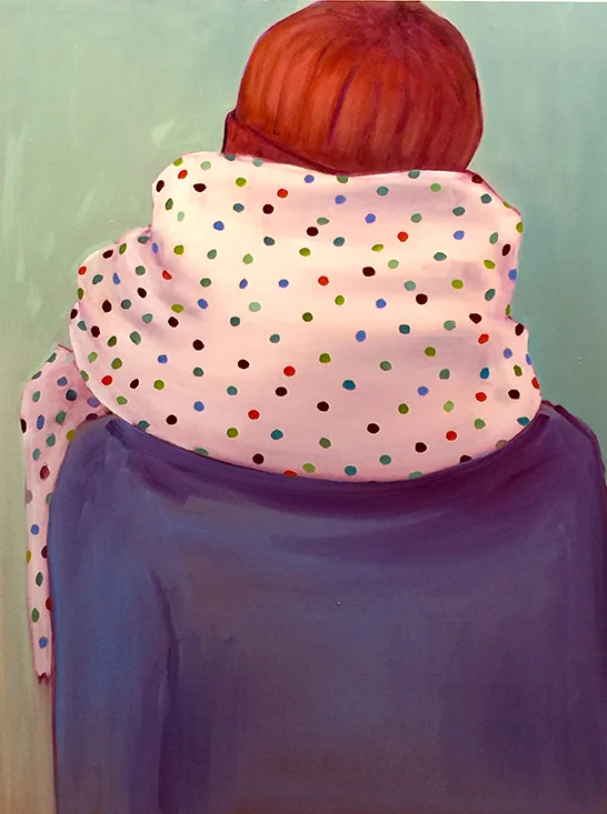 Snow Day, oil on board, 40” x 30”, 2019