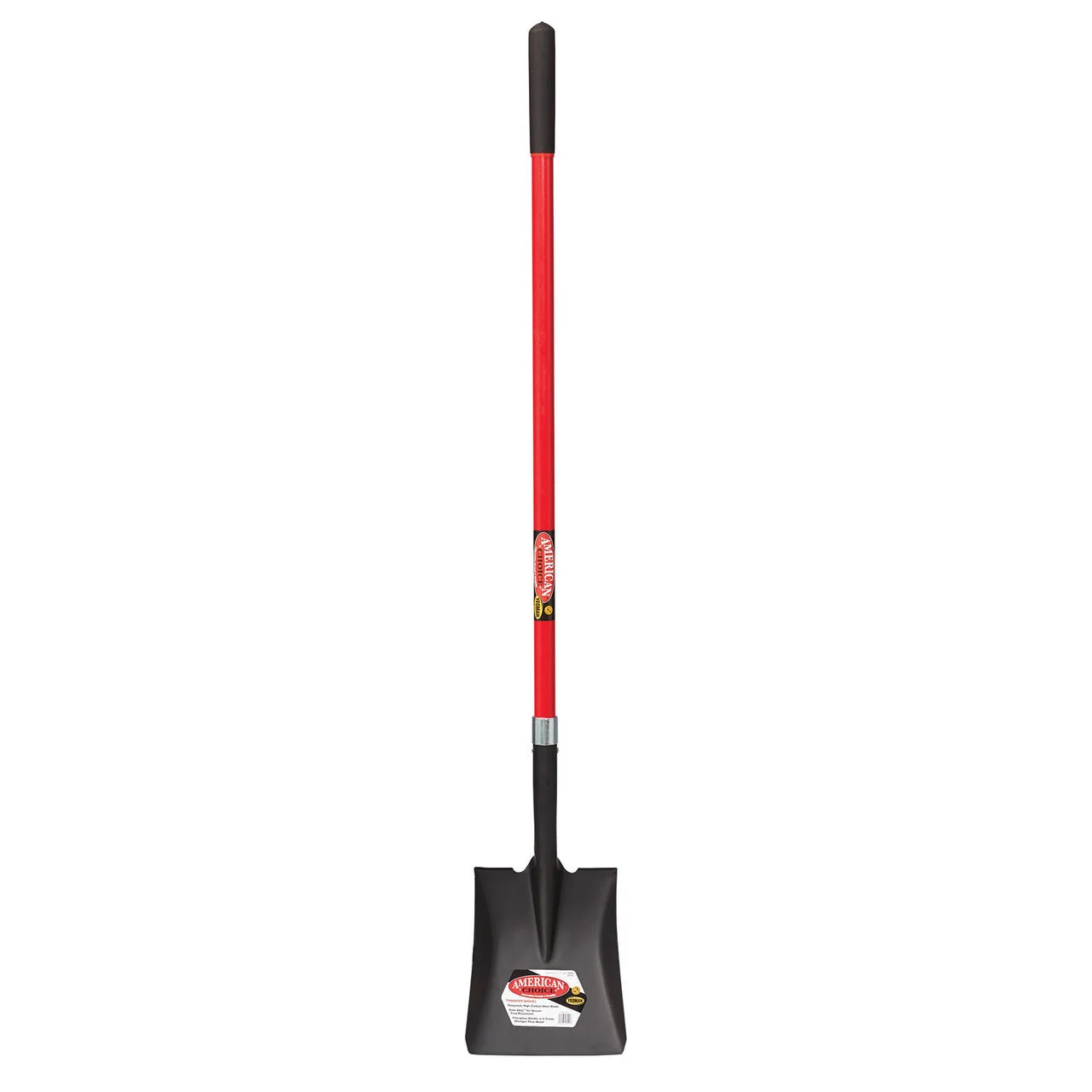 Square Point Steel Blade Fiberglass Handle