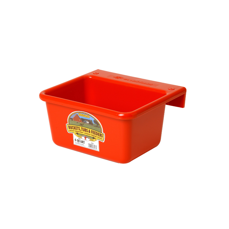 6 QT Plastic Red Mini Feeder Miller Mfg Co Feeders and Waterers Mf6red for sale online 