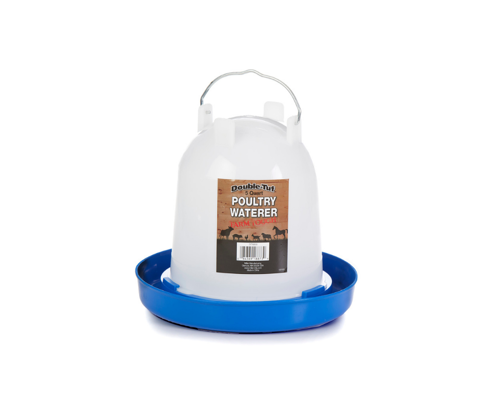5 Qt. Plastic Poultry Waterer