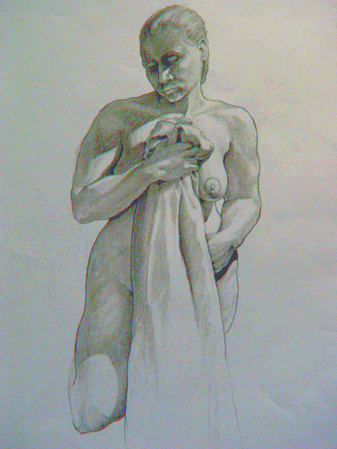 Standing Nude (Sketch - Study For Painting)