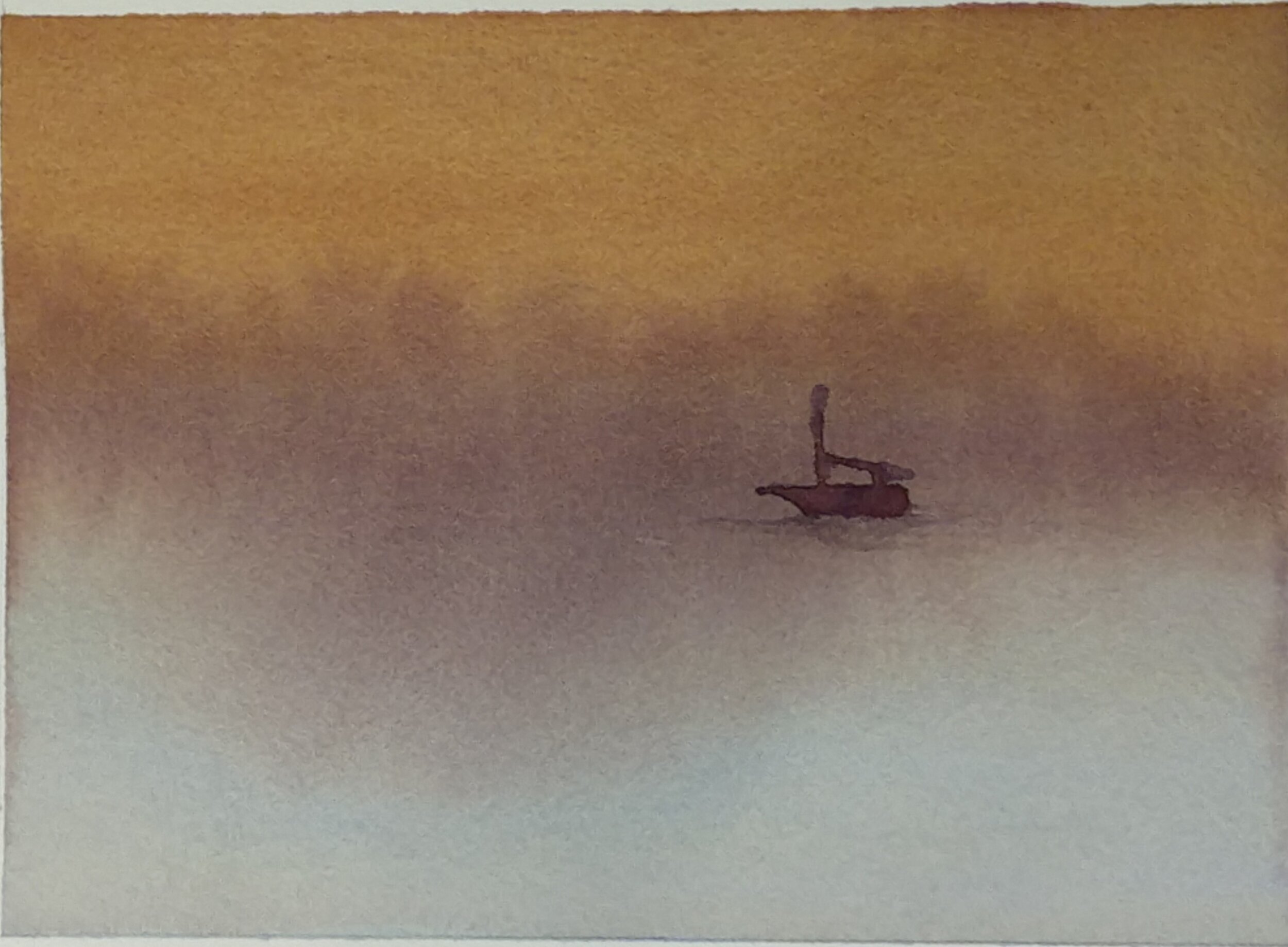 Sailboat in the fog II