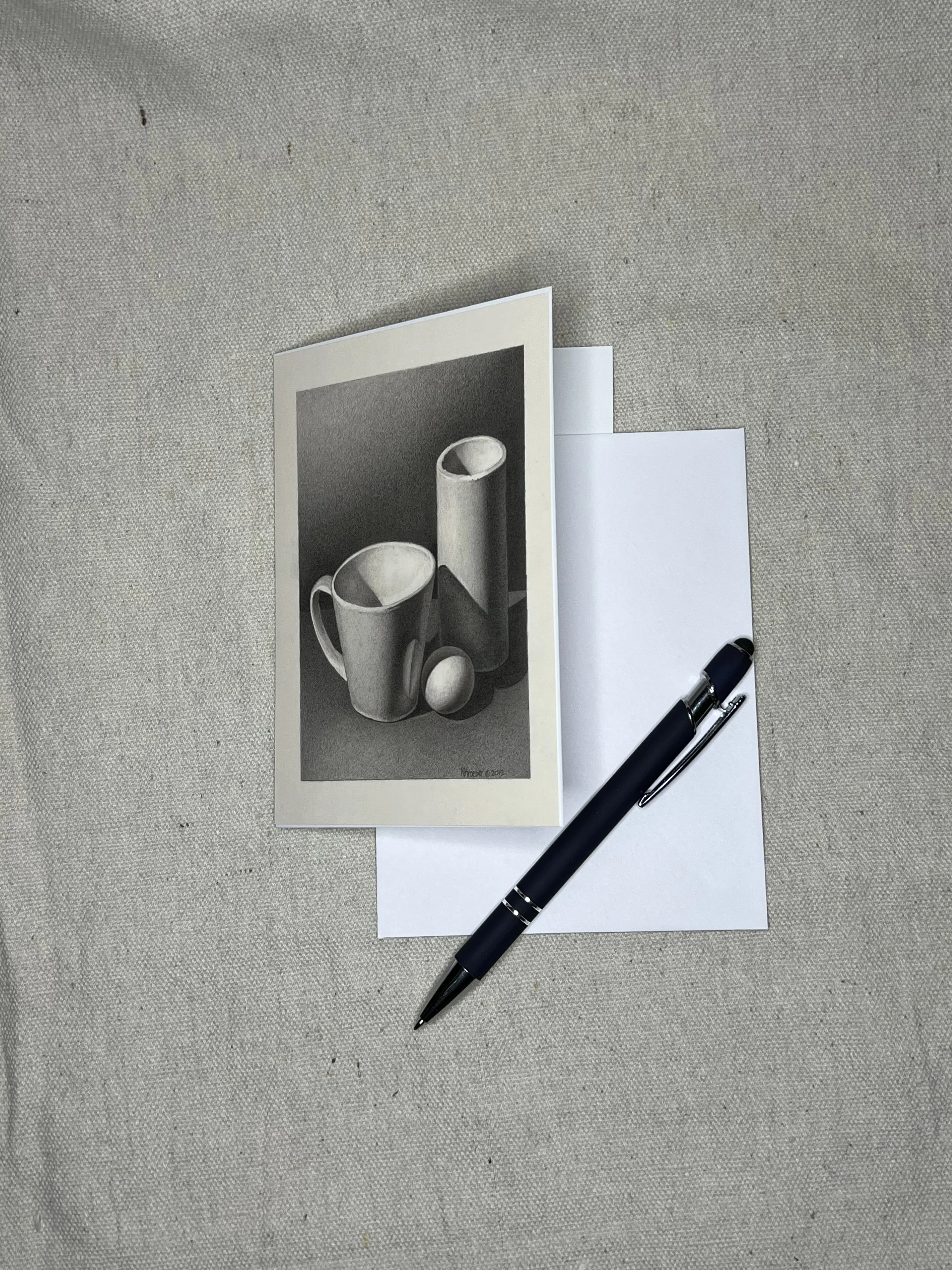 Still Life with Ping Pong Ball Note Card.jpeg