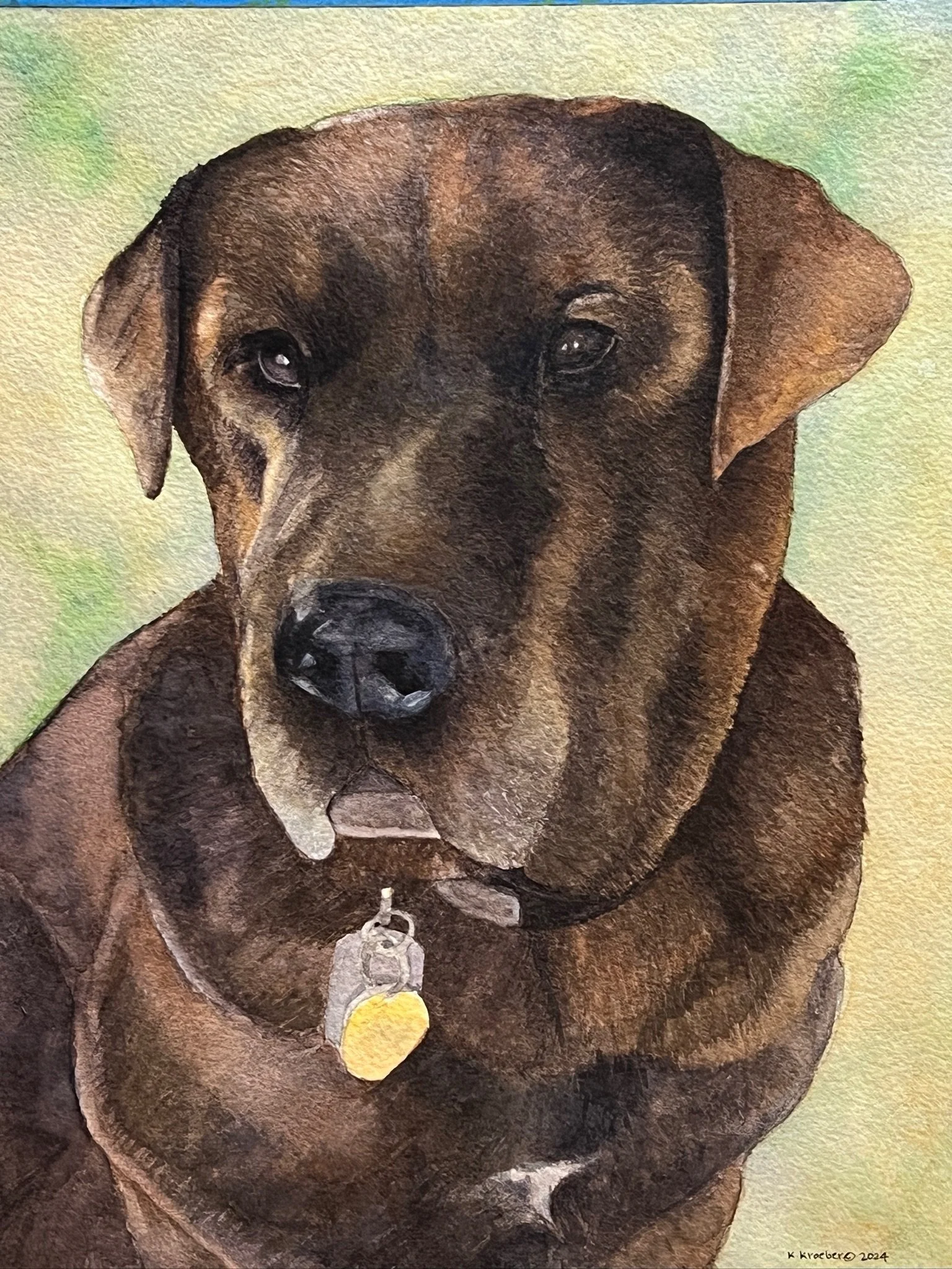 Commissioned Dog Painting