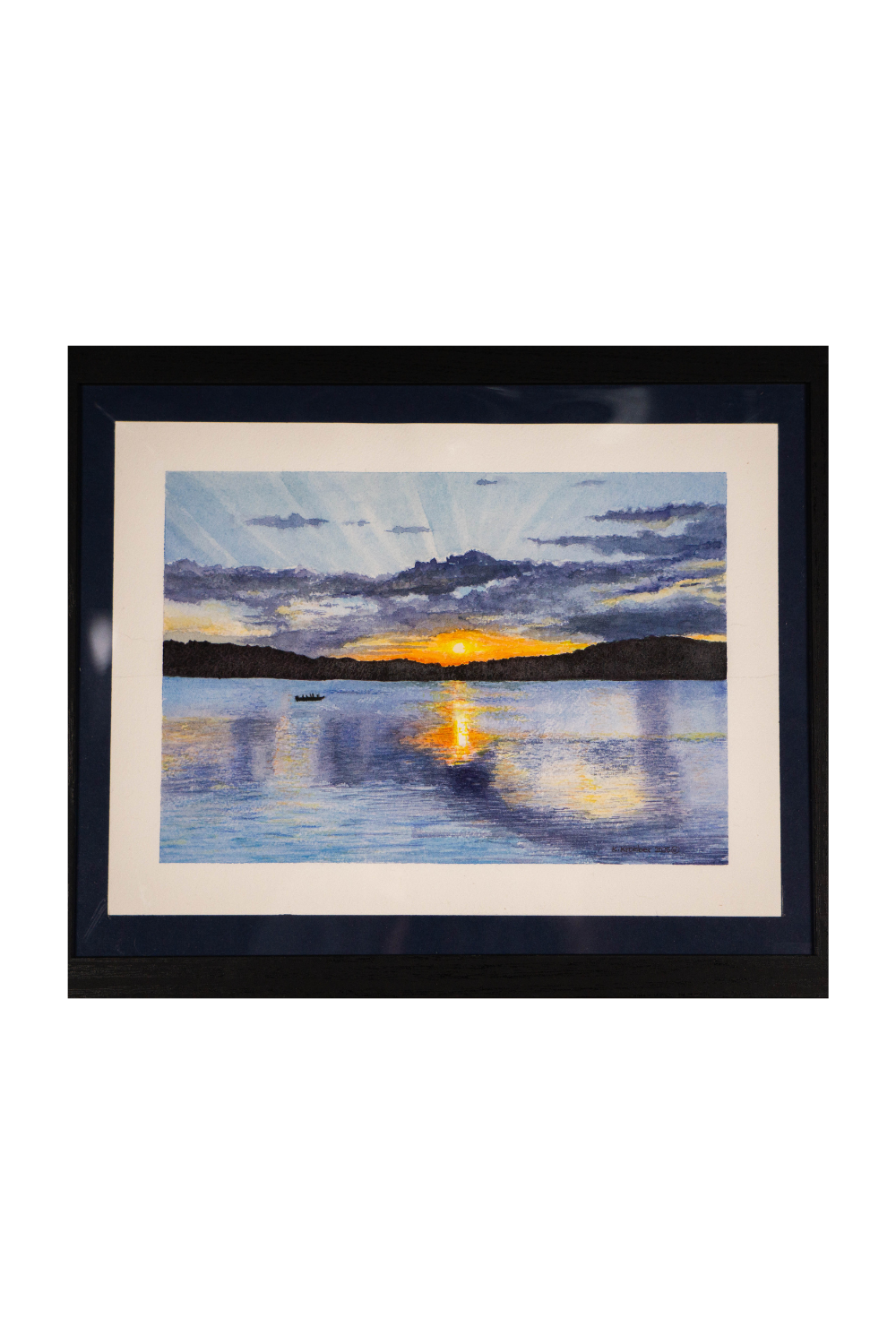 sunset on lake #2.png