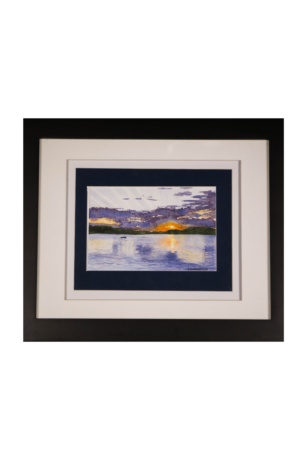 sunset on lake #1.png