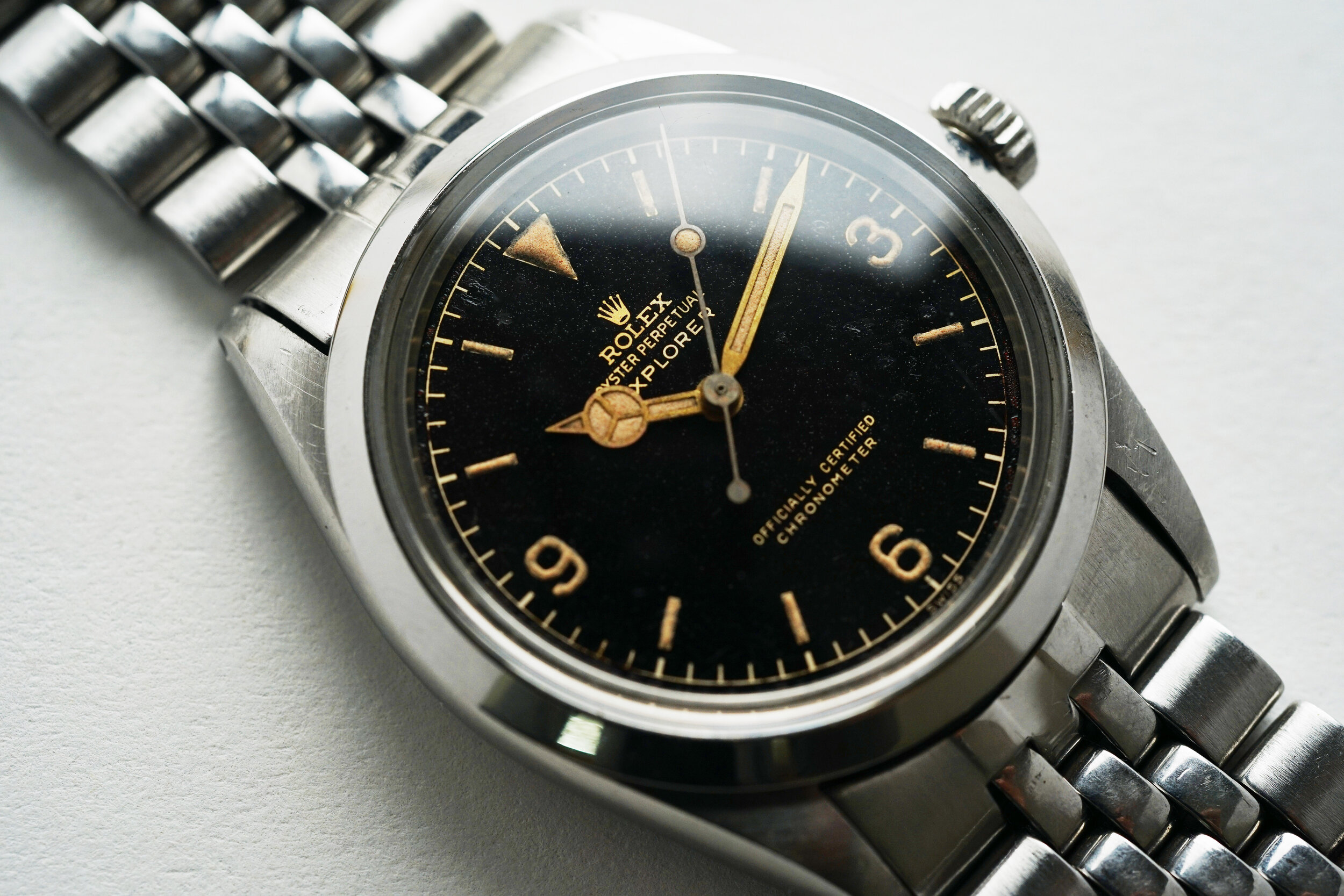 rolex explorer 1016 gilt dial