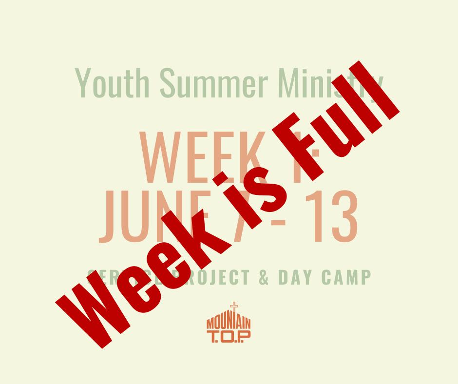 2026 Youth Summer Ministry: Week 1