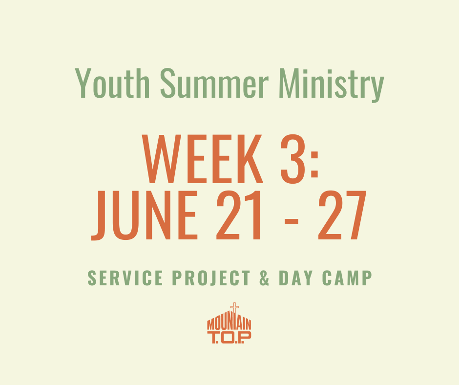 2026 Youth Summer Ministry: Week 3