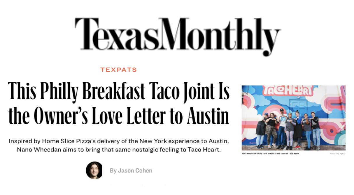 This Philly Breakfast Taco Joint Is the Owner’s Love Letter to Austin PAOLO JAY AGBAY
