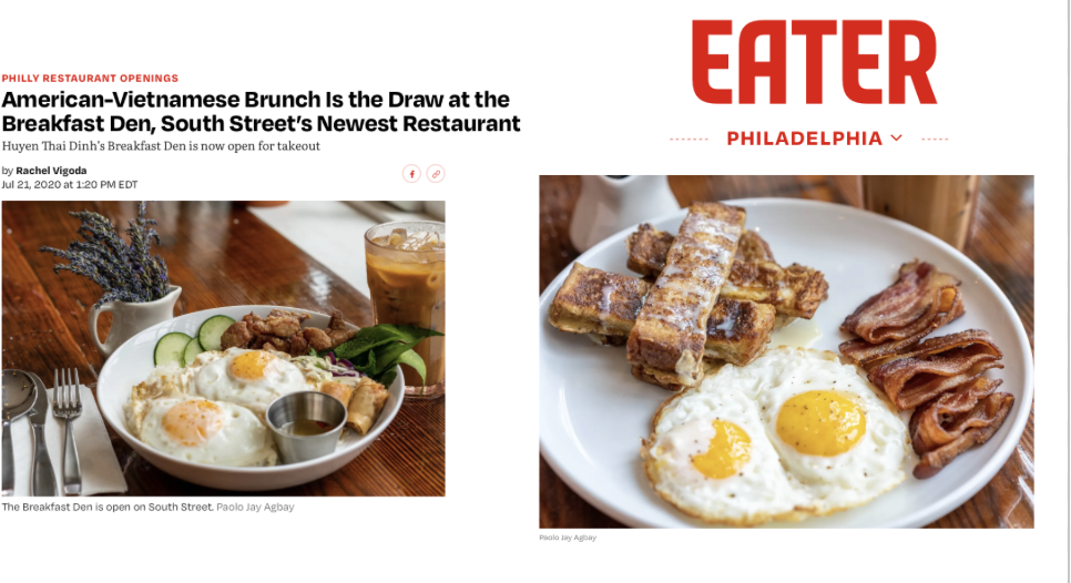 BREAKFAST DEN PHILADELPHIA PA PAOLO JAY AGBAY