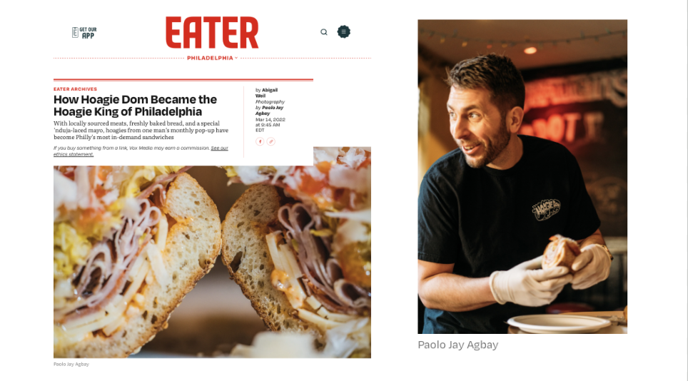 HOAGIE DOM PHILADELPHIA PAOLO JAY AGBAY