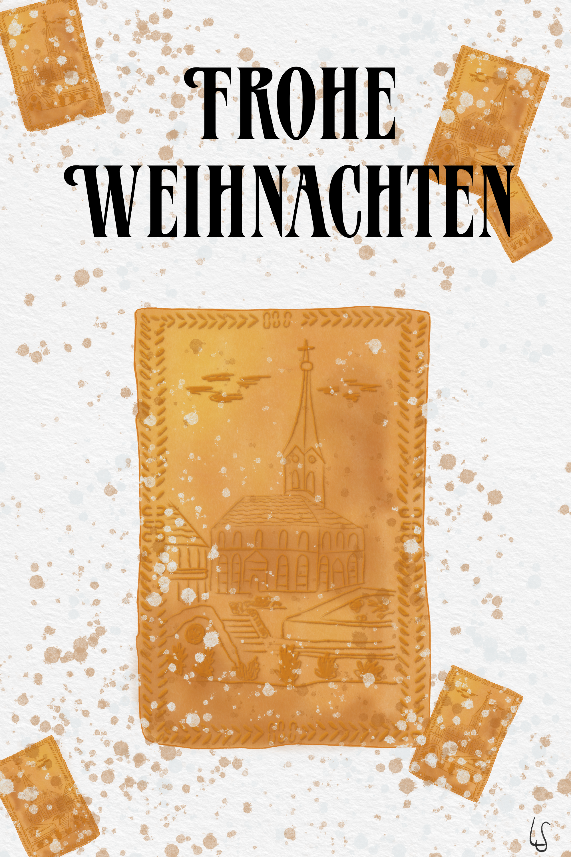 Tirggel Weihnachtskarte