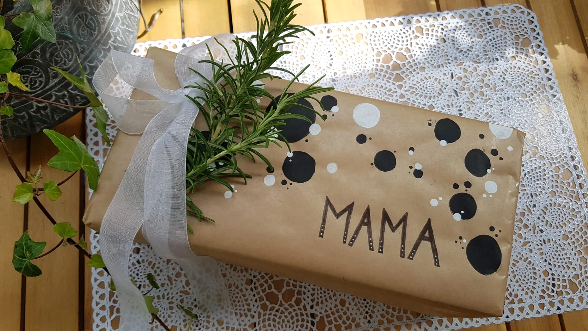 Gift wrap lettering - Geschenkspapier-Lettering