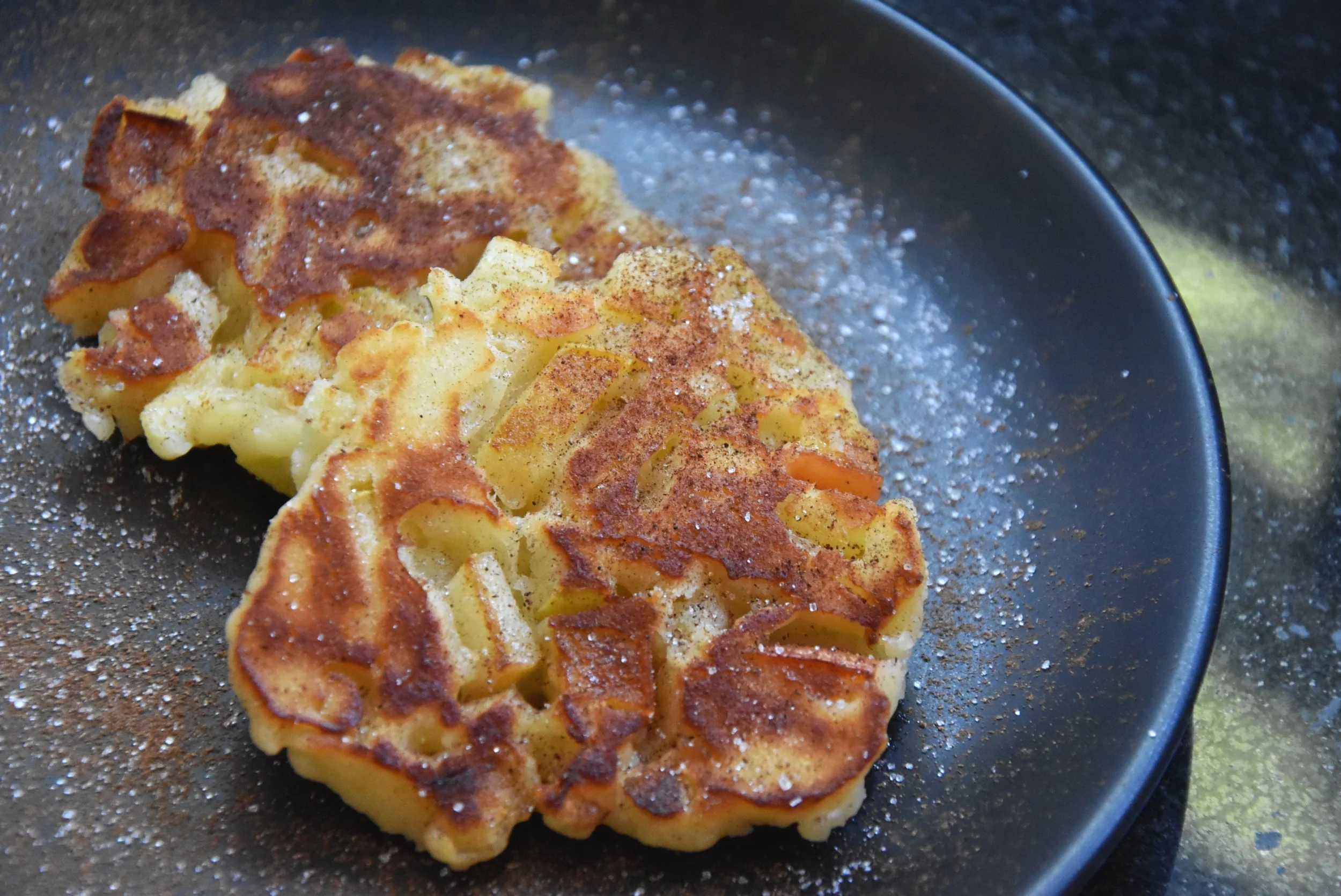 Apple-quark-pancakes / Apfel-Quarkküchlein