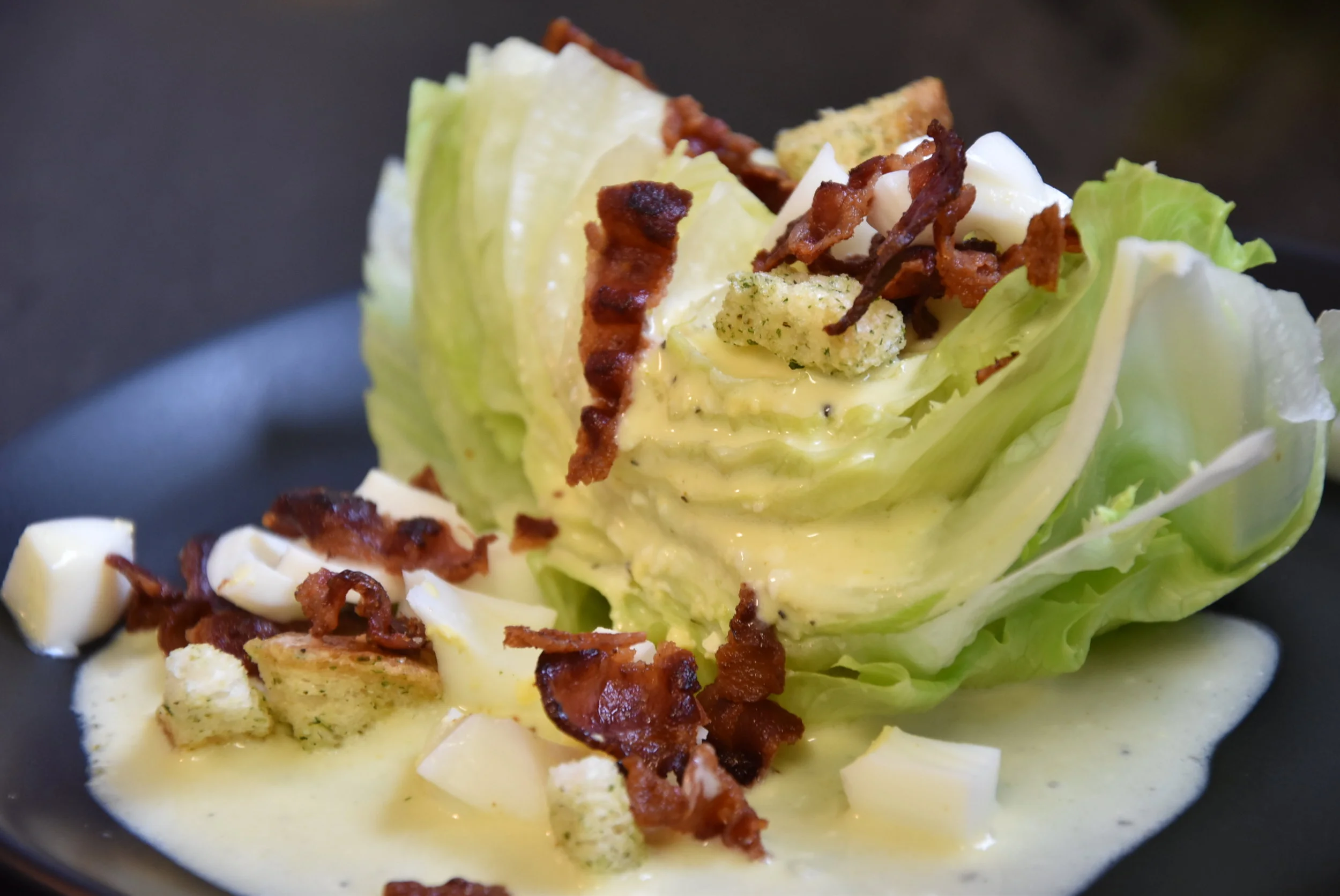 Crispy Iceberg Lettuce with Gorgonzola Dressing