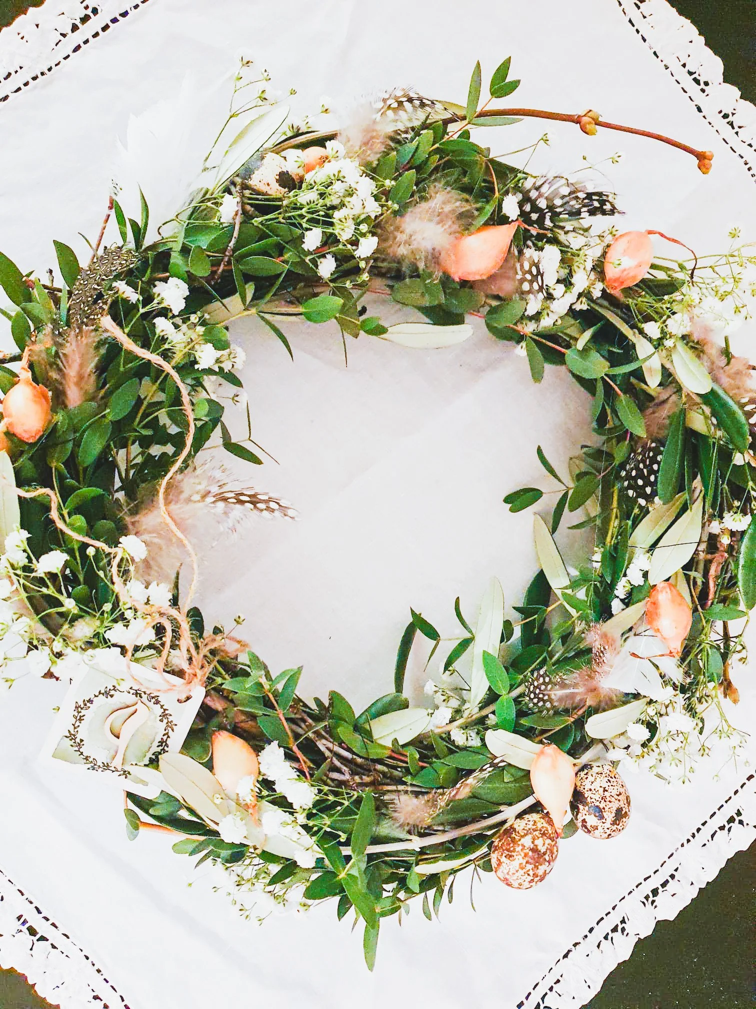 Frühlingskranz aus Eukalyptus selbermachen