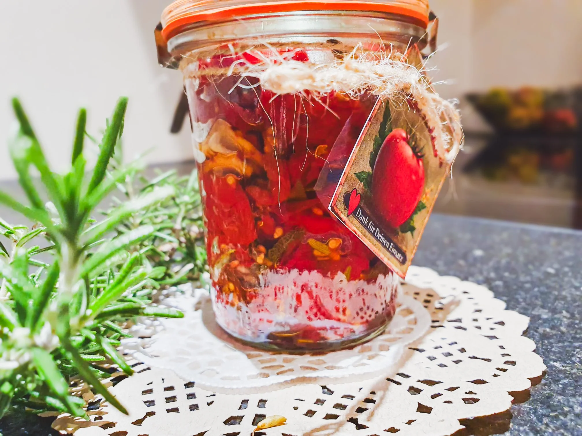 Selbstgemachte Dörrtomaten