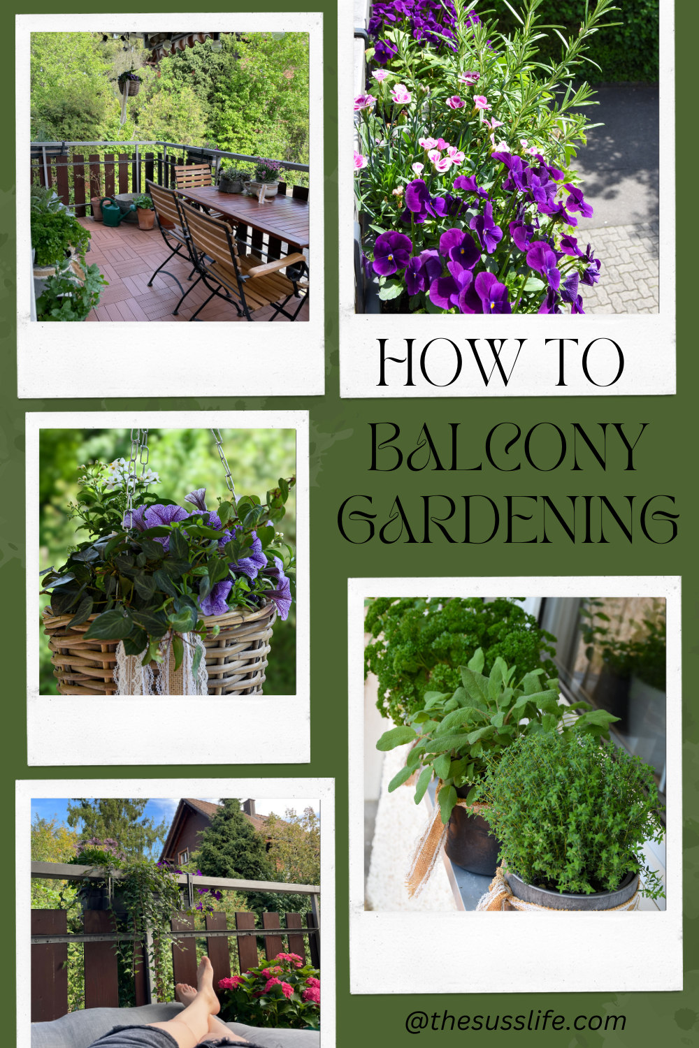 How to - Gärtnern auf einem kleinen Balkon