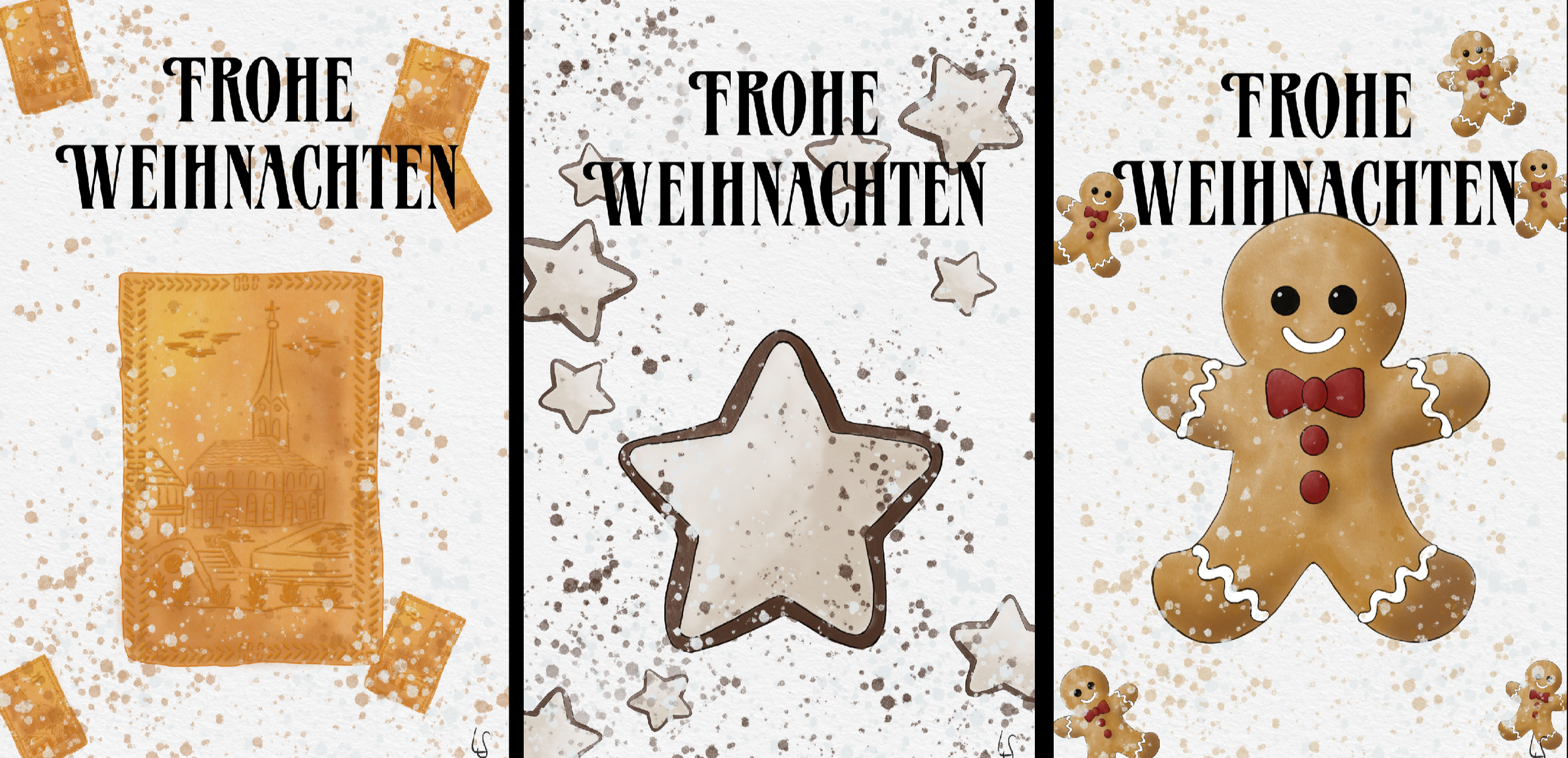 Weihnachtskarten im Aquarellstil mit Procreate gestalten