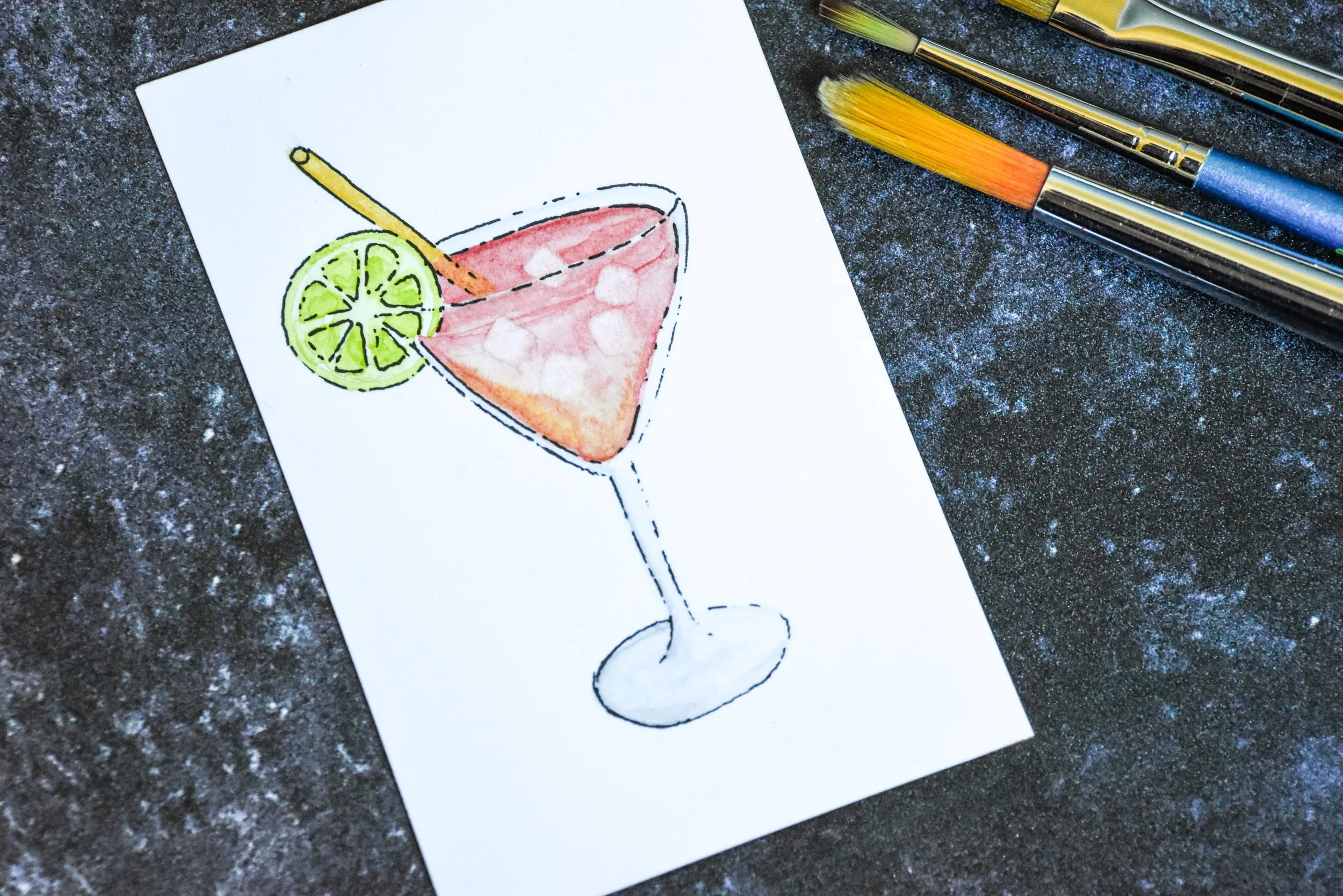 Watercolor Cocktail
