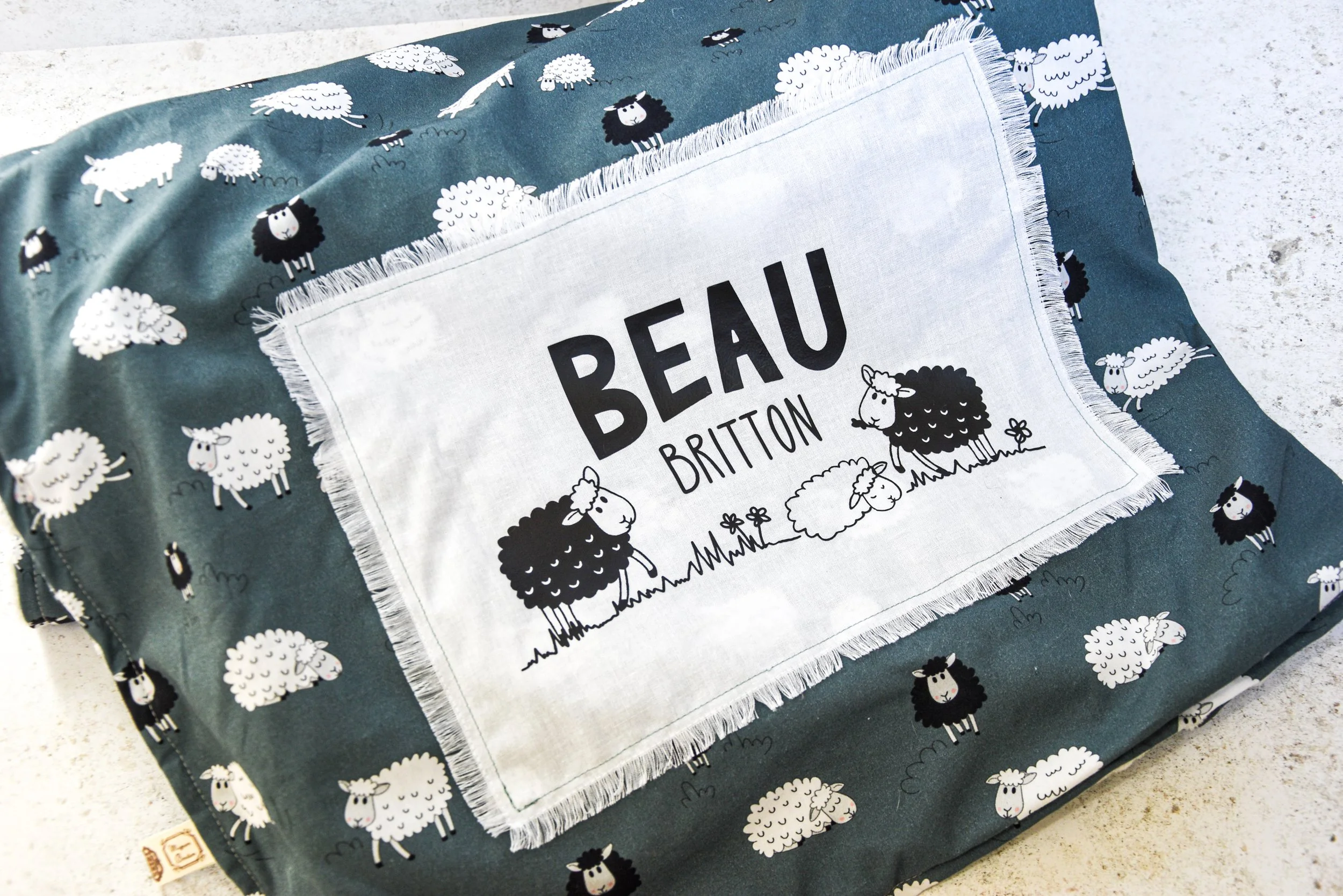 Personalisierte Babydecke