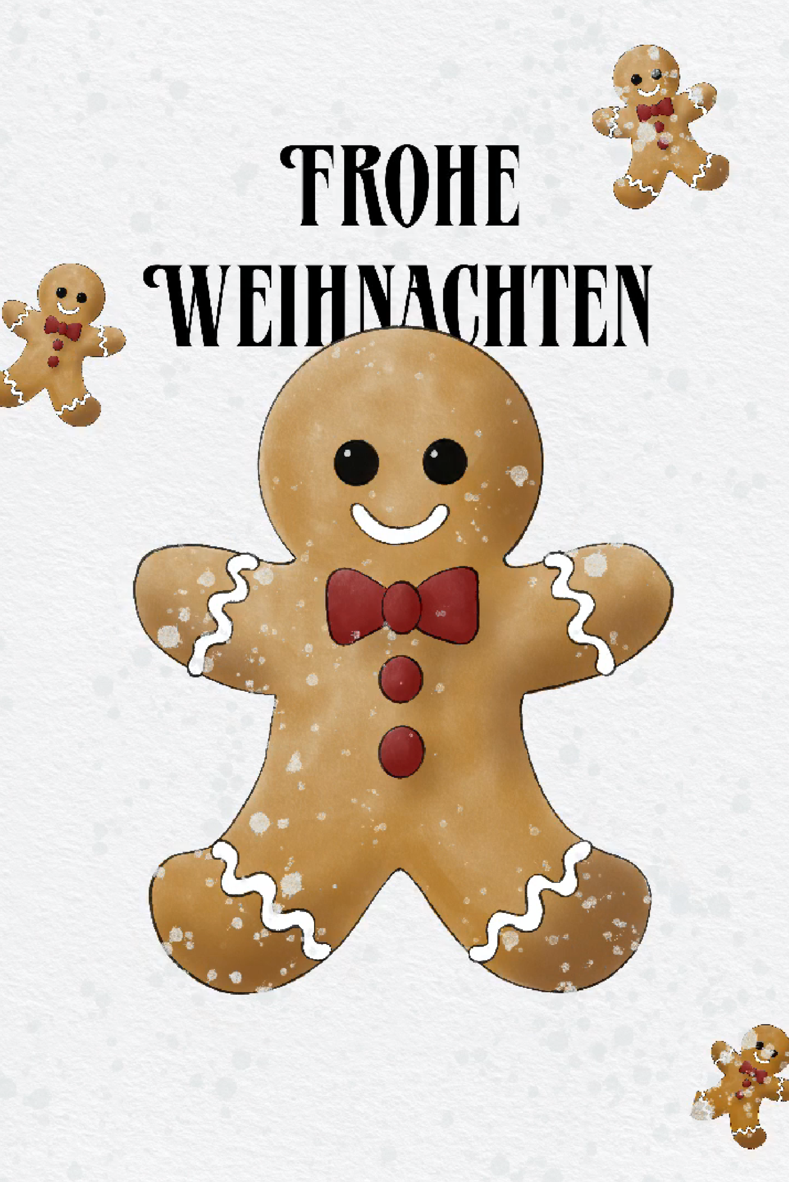 Watercolor Gingerbread Man Step 5