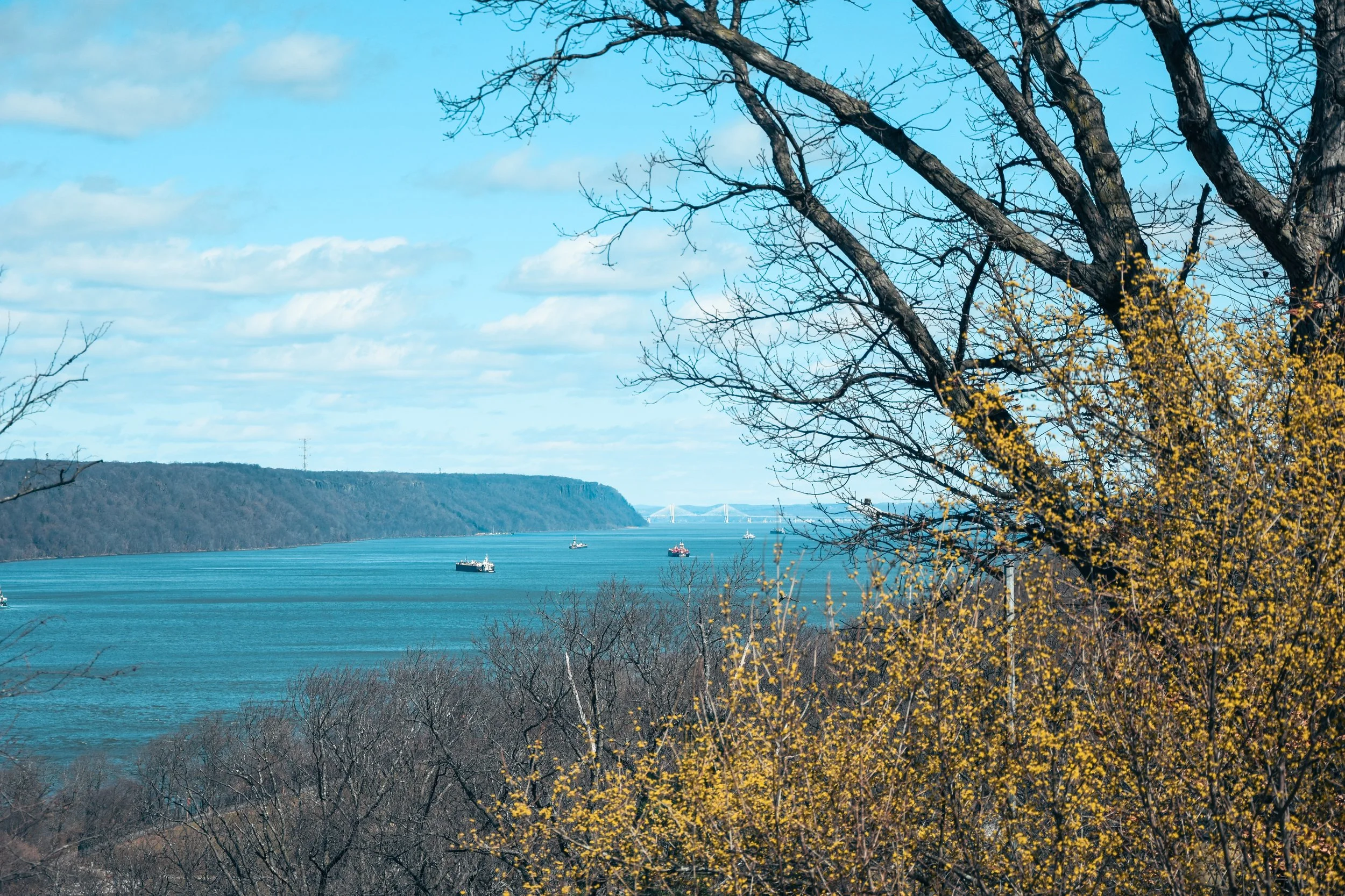 View on the Hudson River from the Cloisters