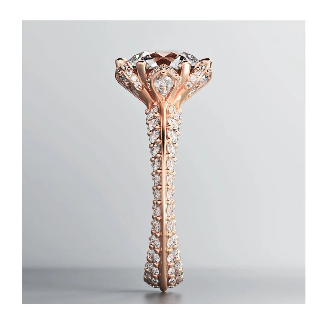 Rose gold variation of a stunning diamond flower ring 🥰🌸💎

#ringsofinstagram #flowerring #jewelryaddict #flowerdiamondring #3dmodeling #3Dring #floraljewelry #flowerjewellery #cadjewelry #jewelrydesign #instajewelry #3dmodels #jewelry3Dmodel #cadd