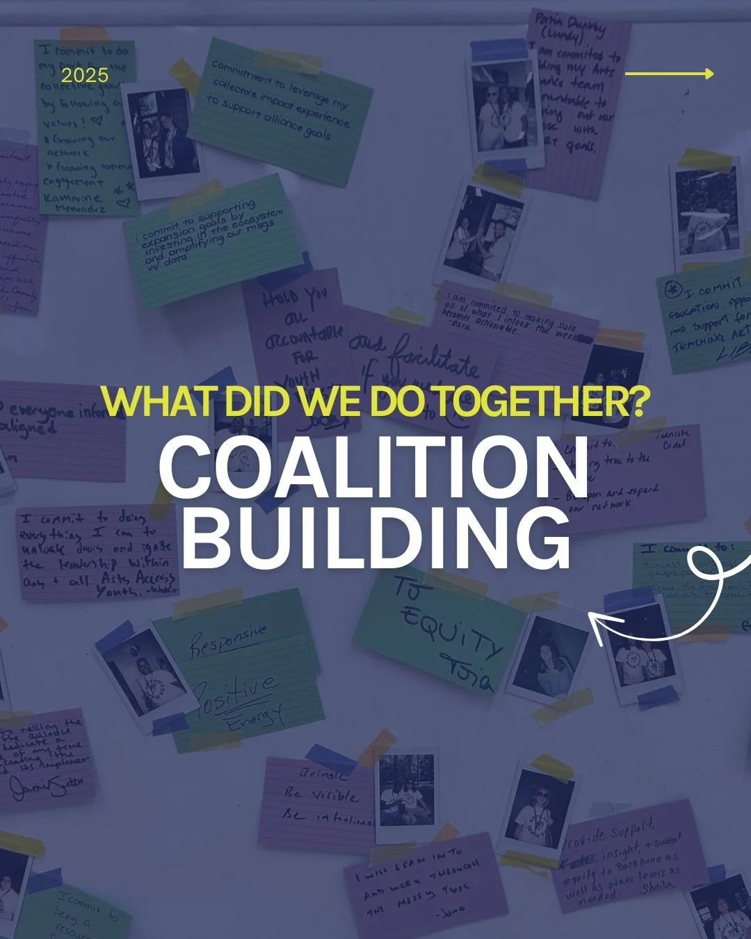 As we move forward, we want to take another moment to reflect on 2025:

Real change happens when people move together with shared VALUES, shared PURPOSE, and TRUST.

Our work in networks and coalitions is about creating the conditions for collaborati