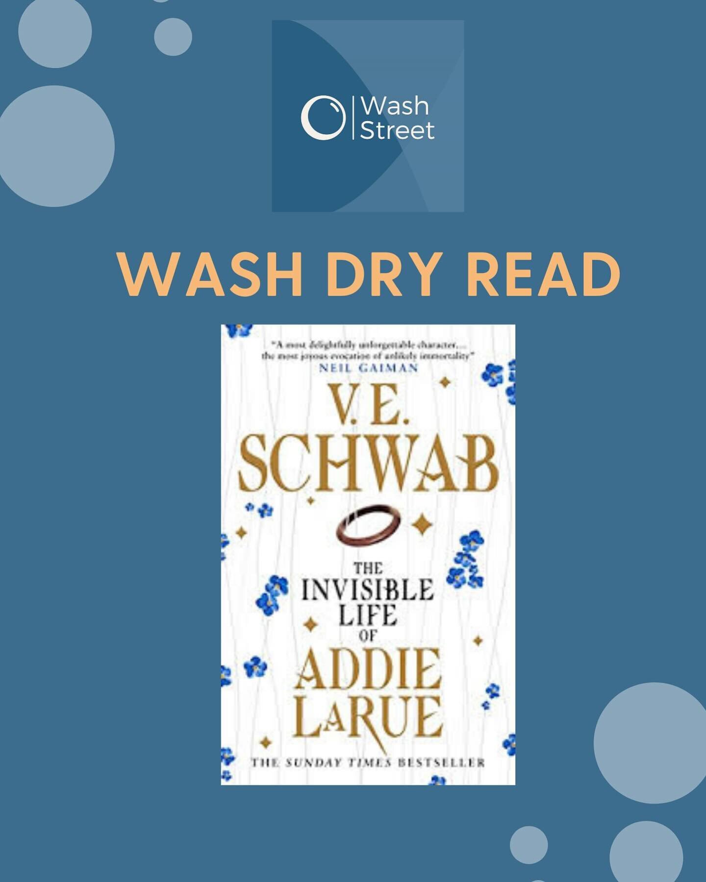 📖Wash and read book club pick is The Invisible Life of Addie LaRue by VE Schwab.  It&rsquo;ll meet again on Friday Feb 23 at 6pm to wash, dry, fold, read, and discuss!