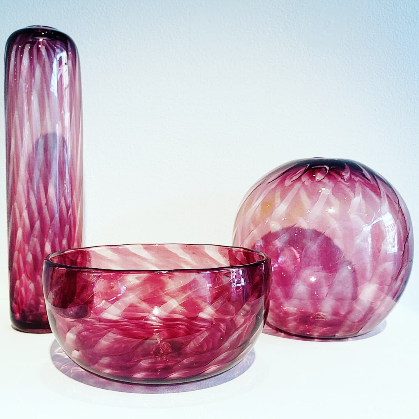 Purple Trio available @hawkgalleries

#blownglass #glassartist #glassofig #glassblowing #glass #glassforsale