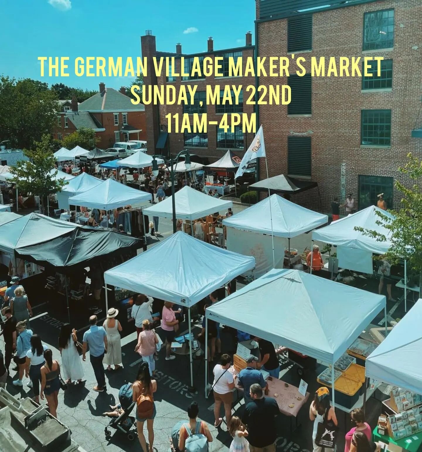 I'm very excited to have a booth this month at the German Village Maker's Market!

 @germanvillagemakersmarket

You can find the market at the corner of City Park and Thurman Ave.
There will be a wide variety of food, art, home goods, apparel, and ac