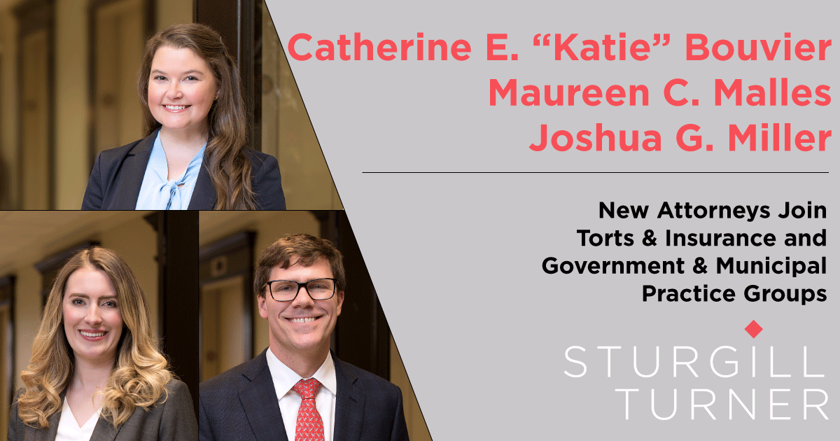 Sturgill Turner Welcomes New Attorneys