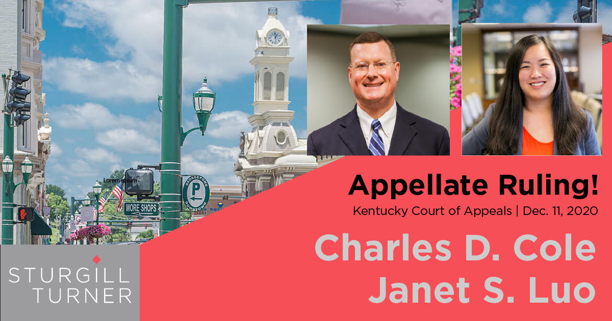 Charles Cole and Janet Luo Obtain Appellate Victory!