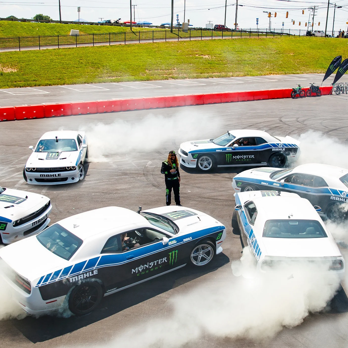 1100 HORSEPOWER BURNOUTS IN A BORROWED CHALLENGER | NASCAR ALL STAR RACE | CASEY CURRIE VLOG