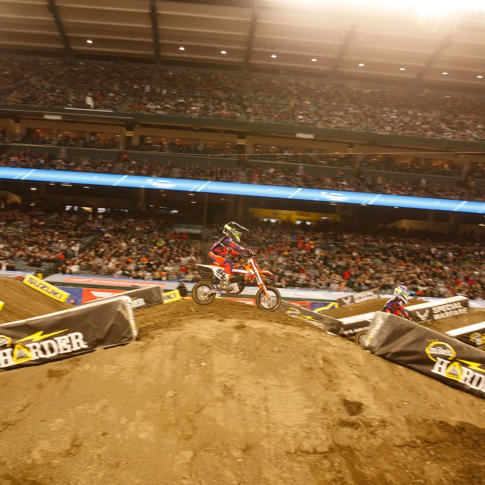 CASEY'S SON RYAN TAKES ON THE KTM JR. SX CHALLENGE AT ANAHEIM 1 SUPERCROSS