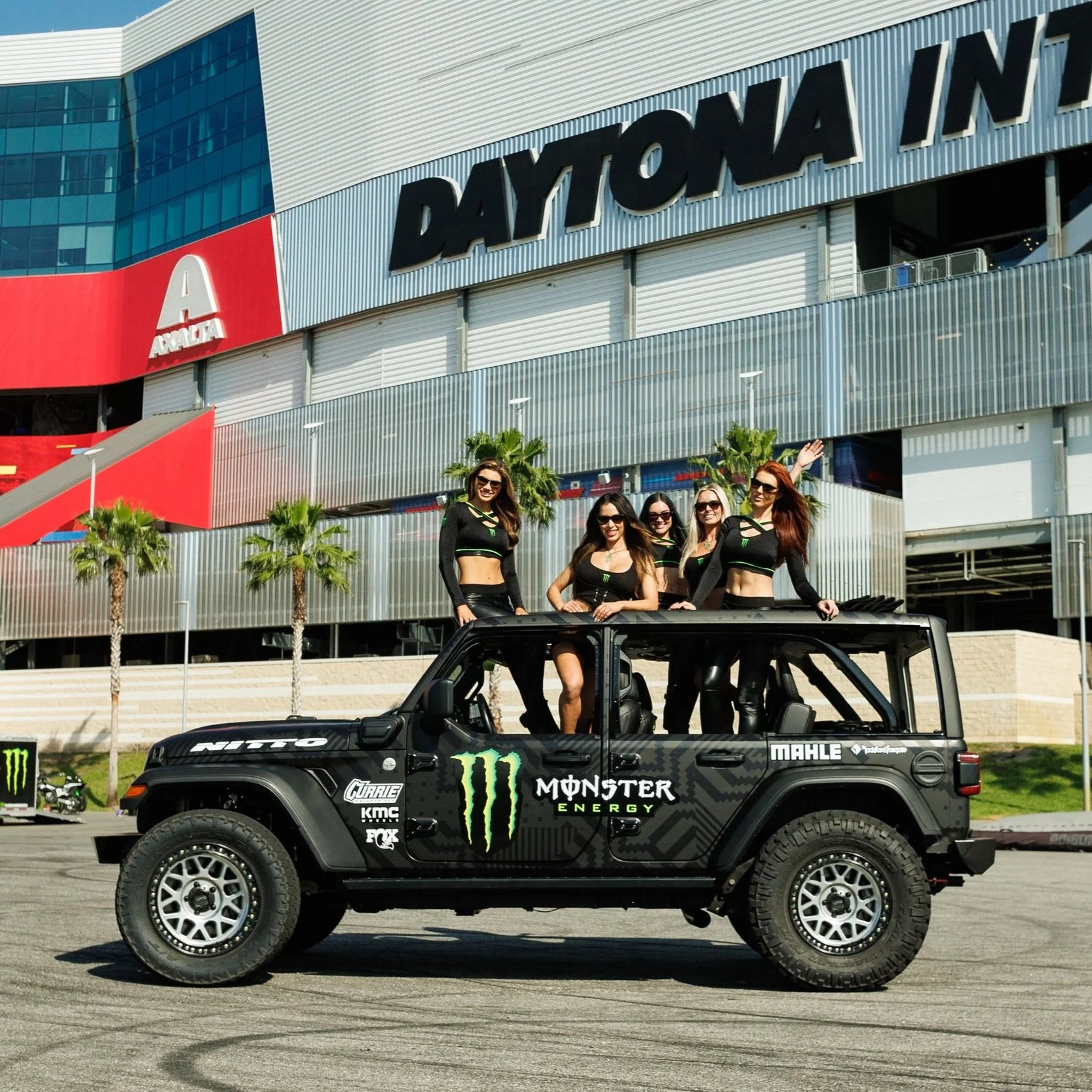 THE MONSTER ENERGY GIRLS GO FOR A RIDE ALONG IN THE DRIFT JEEP | CASEY CURRIE VLOG