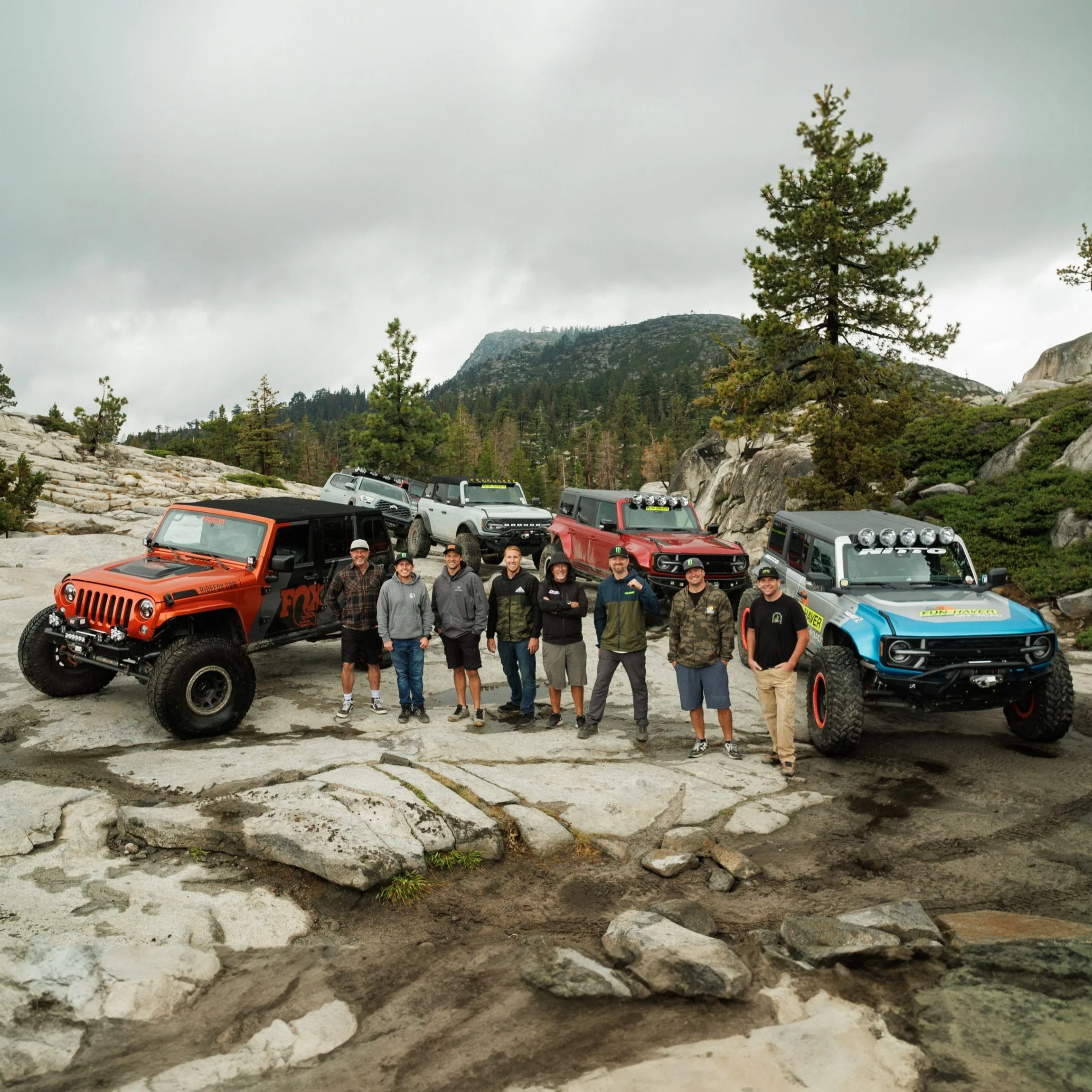 DRIVING THE RUBICON TRAIL WITH THE FOX SHOCKS FAMILY DURING HURRICANE HILARY
