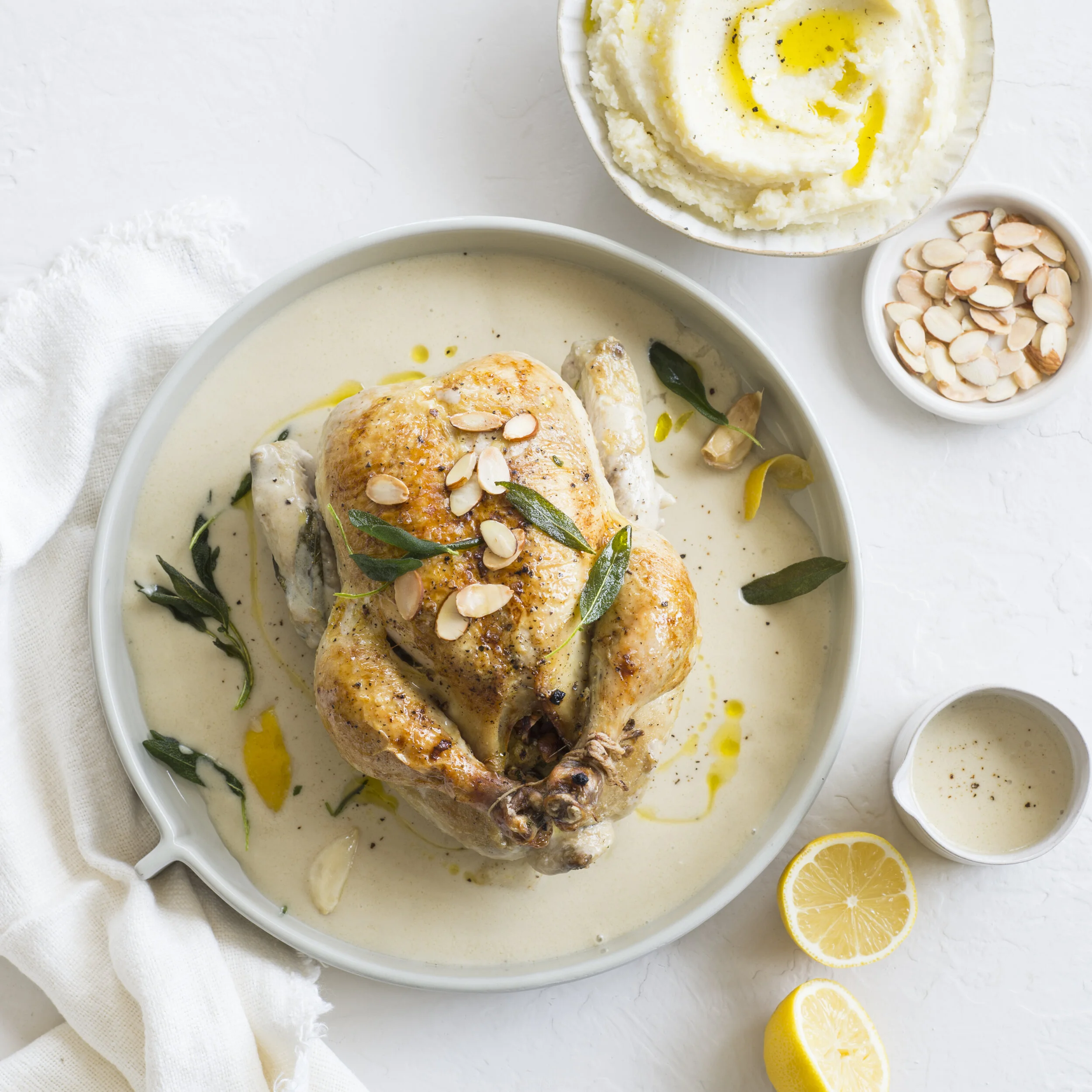 Tender Almond Milk Chicken Mandole Orchard